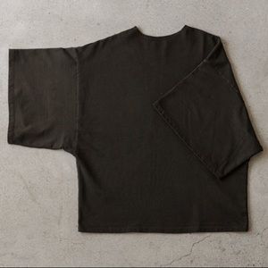 JAMES STREET CO SHORT SLEEVE BACKWARDS TEE COCOA SMALL